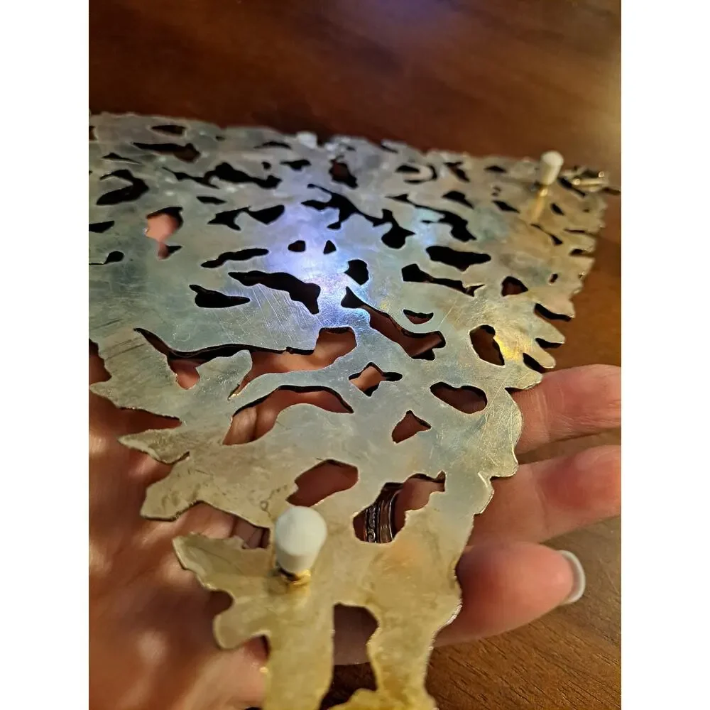 Christmas Tree Hanging Trivet Metal Holiday Decor
